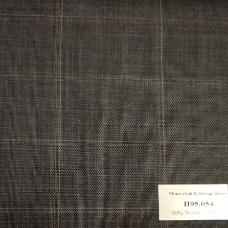H95.054 Kevinlli V8 - Vải Suit 90% Wool - Xám caro